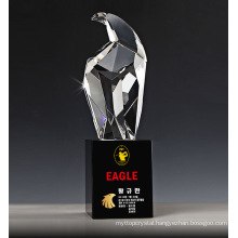 Metal Golden Best Gold and Black Base Eagle Trophy Crystal